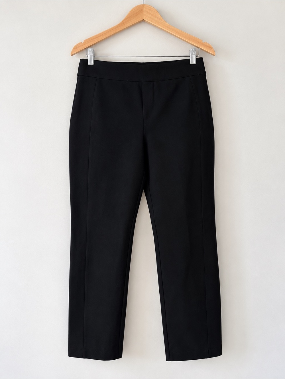 SPANX Black Straight-Leg Pull-On Pants